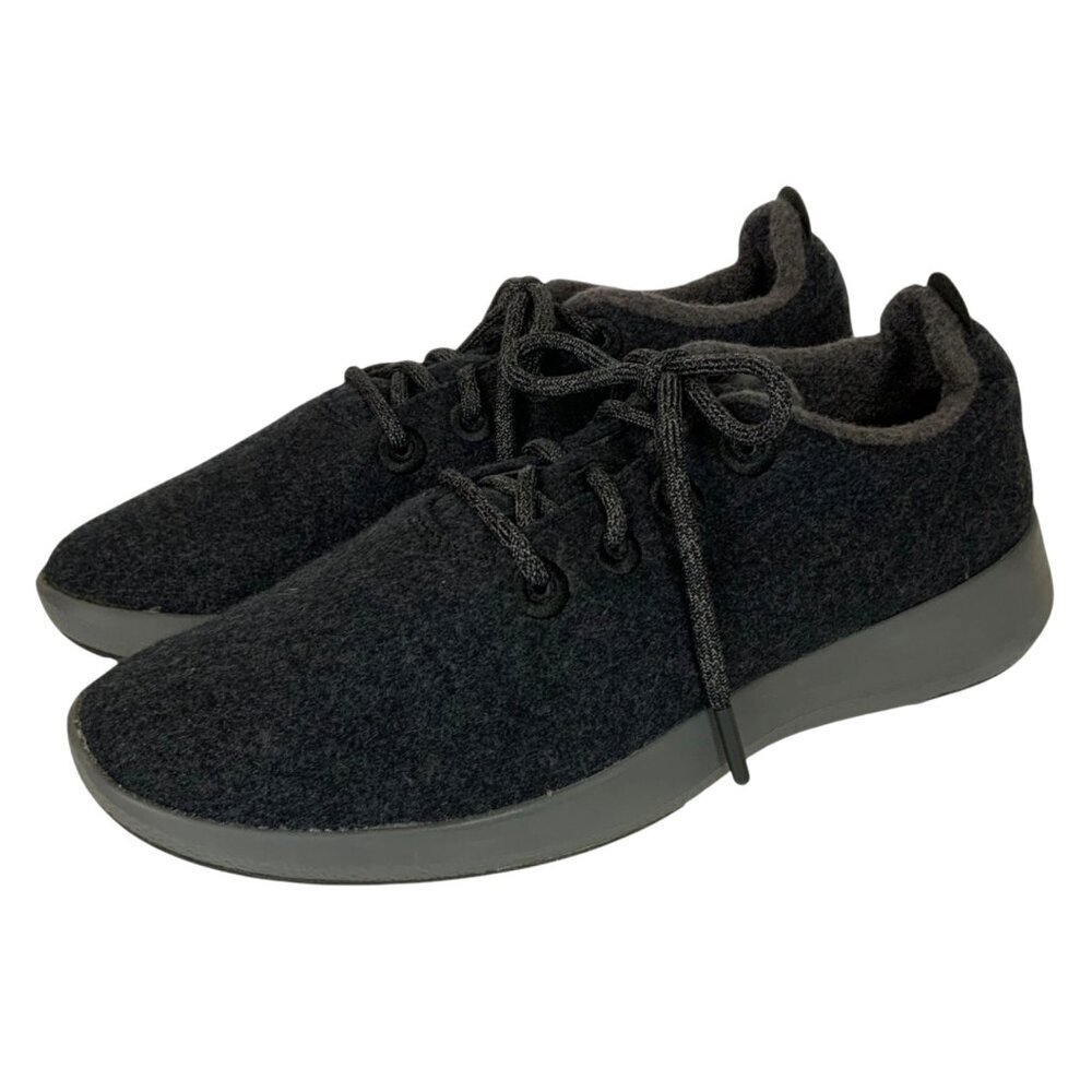 Allbirds Mens Mizzle Wool Runner Sneakers US 11 UK 10 EU 43-44 Black Merino Wool
